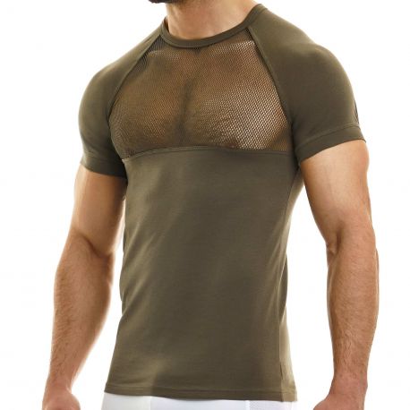 Modus Vivendi Mesh T-Shirt - Khaki