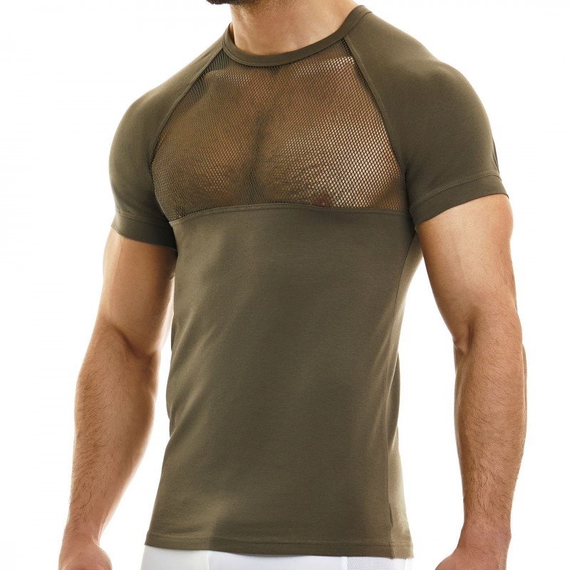 Modus Vivendi Mesh T-Shirt - Khaki