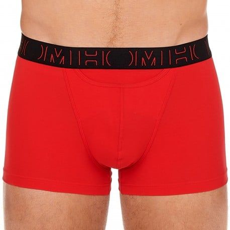 HOM Lot de 2 Boxers H01  Noir - Rouge