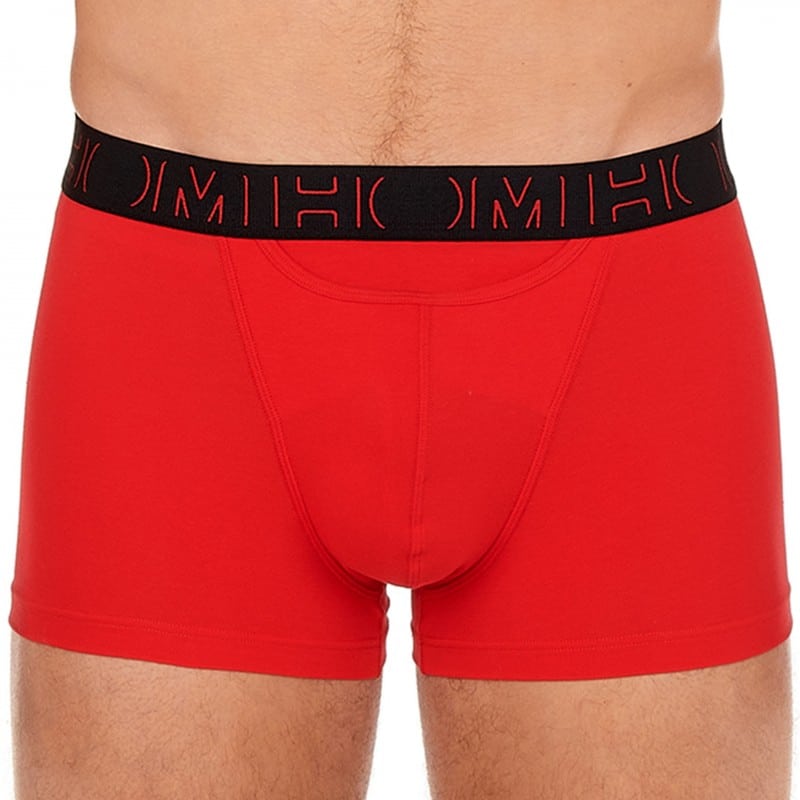 HOM Lot de 2 Boxers H01  Noir - Rouge