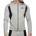 Addicted Veste Sport AD Coton Gris Chiné