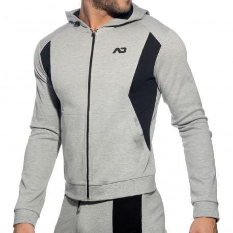 Addicted Veste Sport AD Coton Gris Chiné