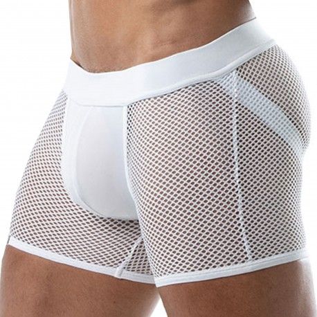 TOF Paris Circuit Mesh Jock Boxers - White