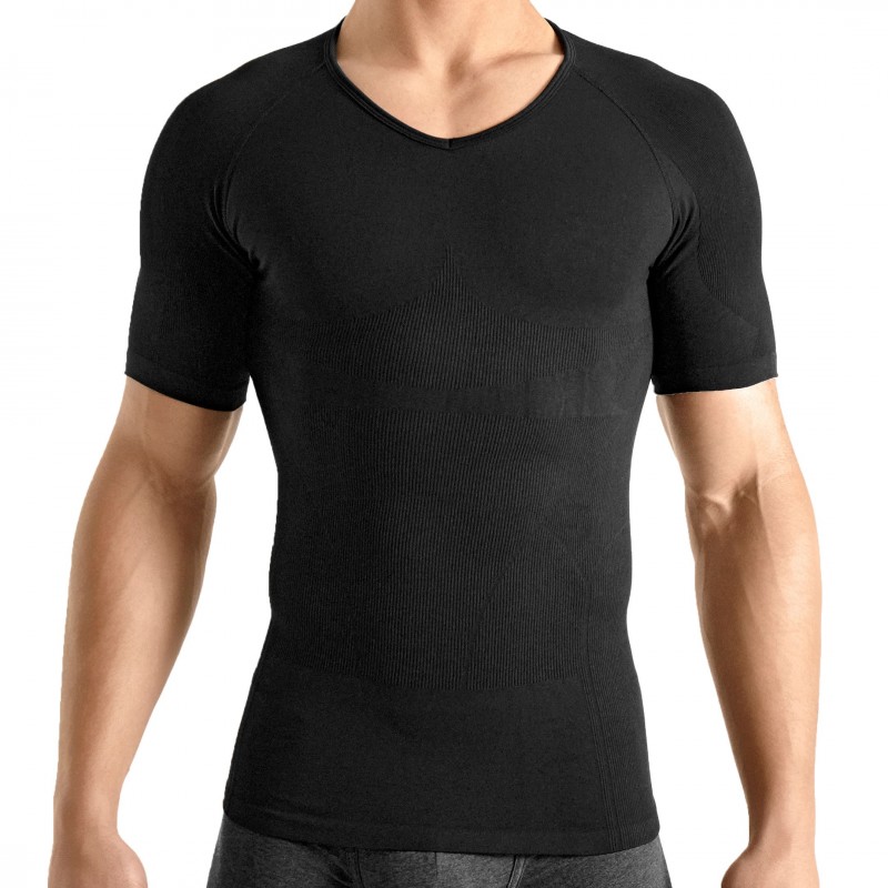 Rounderbum T-Shirt Seamless Compression Noir