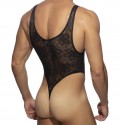 Addicted Body String Dentelle Florale Noir