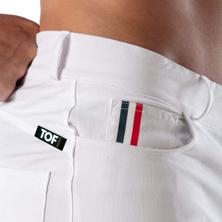 TOF Paris Pantalon Chino Patriot Blanc
