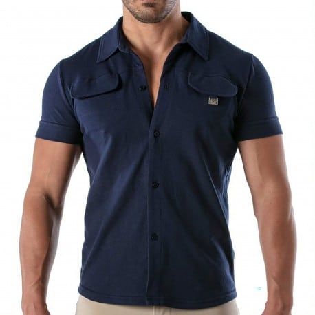 TOF Paris Chemisette Coton Patriot Bleu Marine