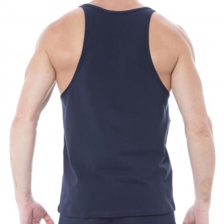 Doreanse Débardeur Coton Essential Bleu Marine