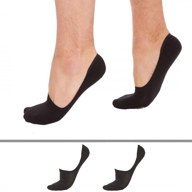 DIM Lot de 2 Paires de Protèges-Pieds Noirs