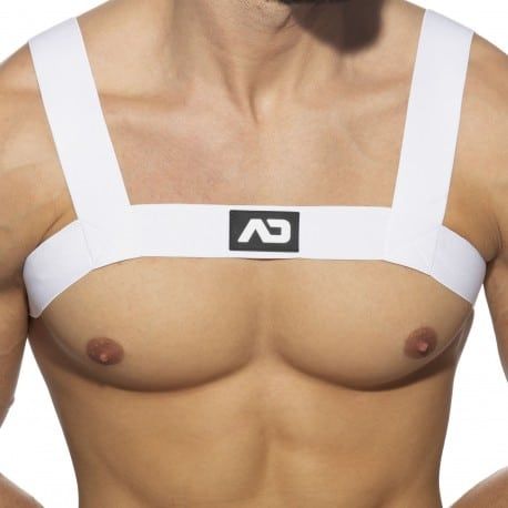 AD Fetish Harnais Elastic Basic Blanc
