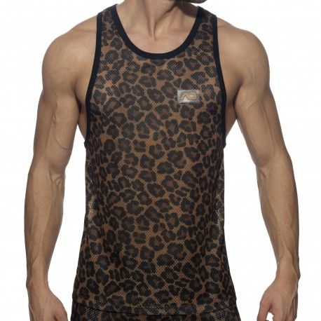 Addicted Débardeur Mesh Leopard
