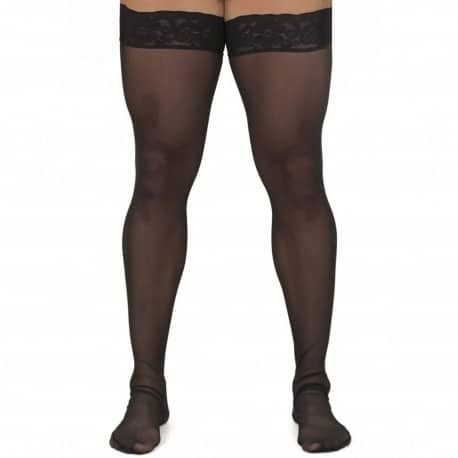  Mesh Thigh-Highs - Black