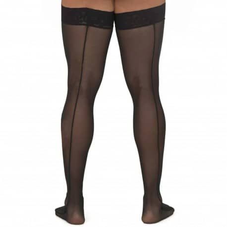  Mesh Thigh-Highs - Black