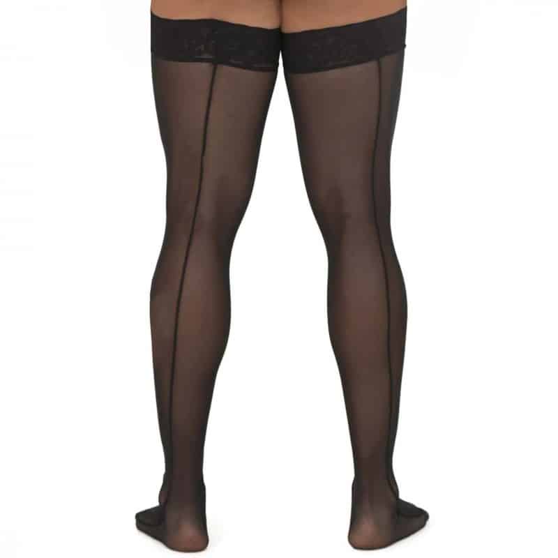  Mesh Thigh-Highs - Black