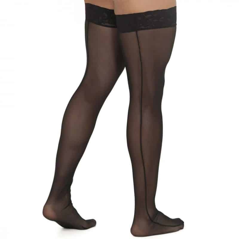  Mesh Thigh-Highs - Black