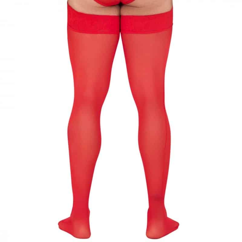  Bas en Résille Rouges