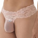  Lace-Up Lace Thong - Pink