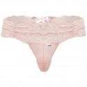  Lace-Up Lace Thong - Pink