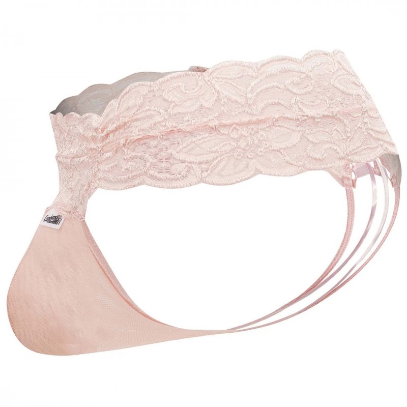  Lace-Up Lace Thong - Pink