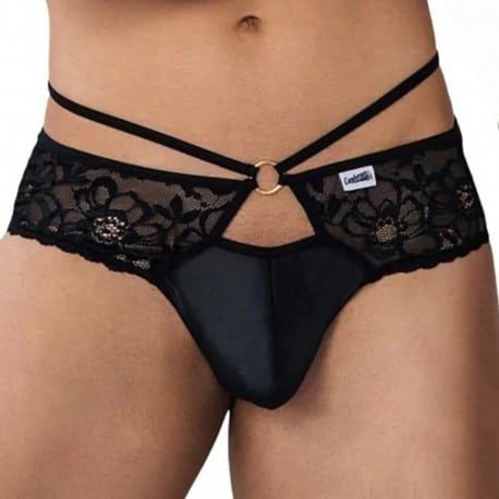  Lace Thong 99647 - Black