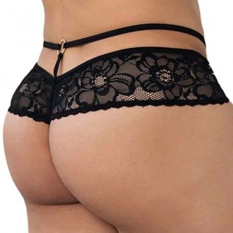  Lace Thong 99647 - Black