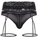  Garter Thong - Black