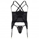 Ensemble Harnais - String Ficelle Noir