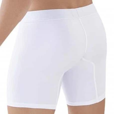  Boxer Long Classic Match Microfibre Blanc