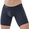  Classic Match Microfiber Long Boxer Briefs - Black