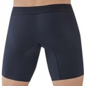  Classic Match Microfiber Long Boxer Briefs - Black