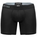  Classic Match Microfiber Long Boxer Briefs - Black