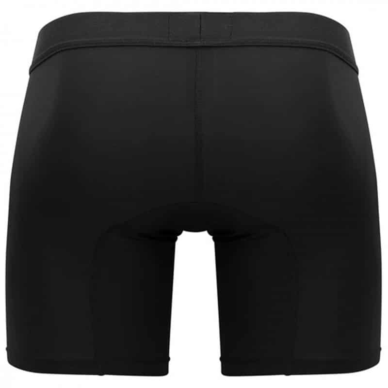  Classic Match Microfiber Long Boxer Briefs - Black