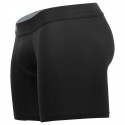  Classic Match Microfiber Long Boxer Briefs - Black