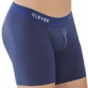  Caribbean Cotton Long Boxer Briefs - Navy
