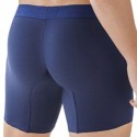  Caribbean Cotton Long Boxer Briefs - Navy
