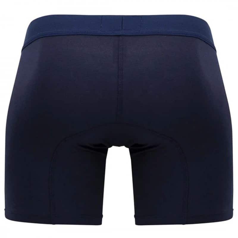  Caribbean Cotton Long Boxer Briefs - Navy