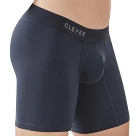  Boxer Long Caribbean Coton Noir