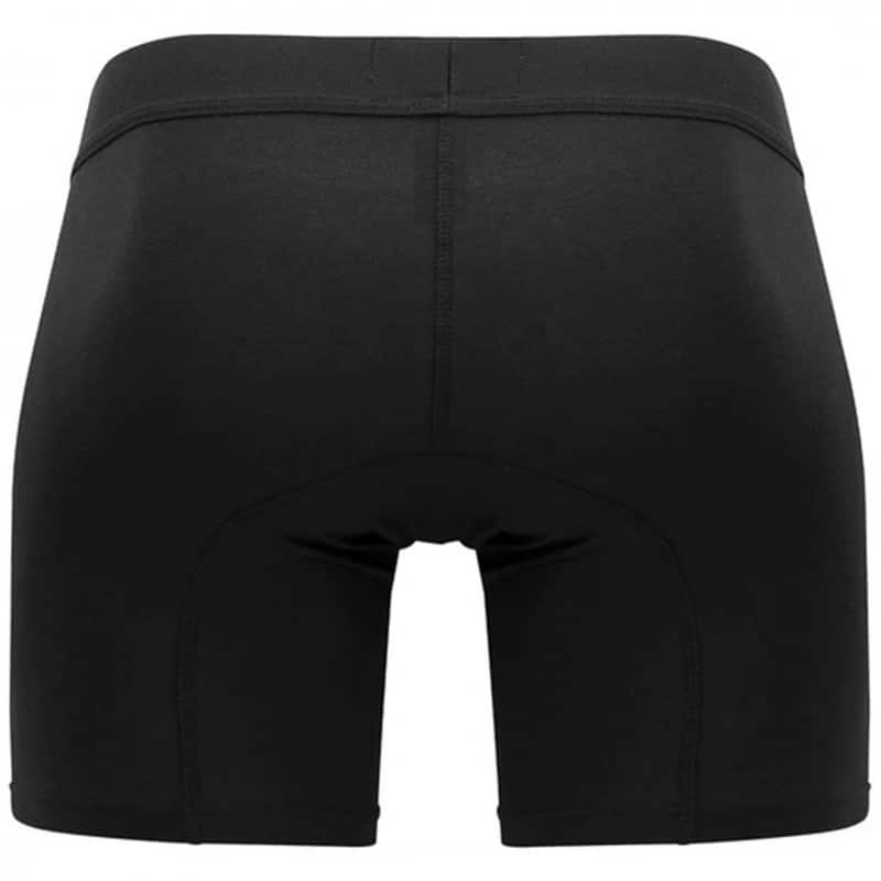  Caribbean Cotton Long Boxer Briefs - Black
