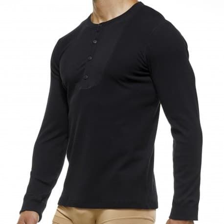 Modus Vivendi T-shirt Manches Longues Coton Bio Noir