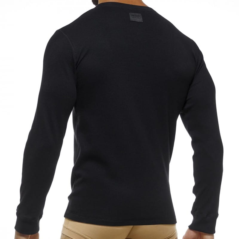 Modus Vivendi T-shirt Manches Longues Coton Bio Noir