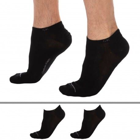 Calvin Klein Lot de 3 Paires de Socquettes Thomas Noires
