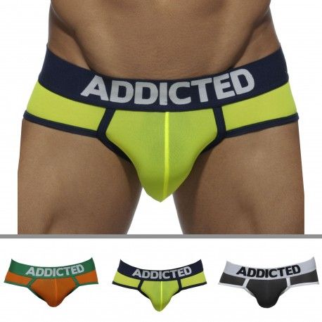 Lot de 3 Slips Jaune - Orange - Gris