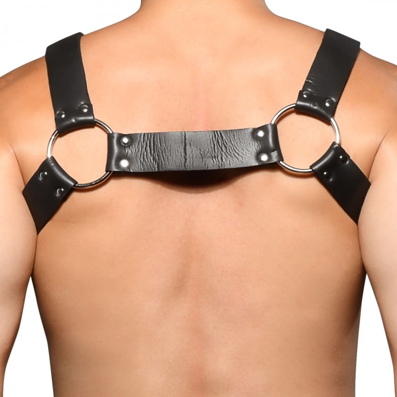 Andrew Christian Zipper Harness - Black