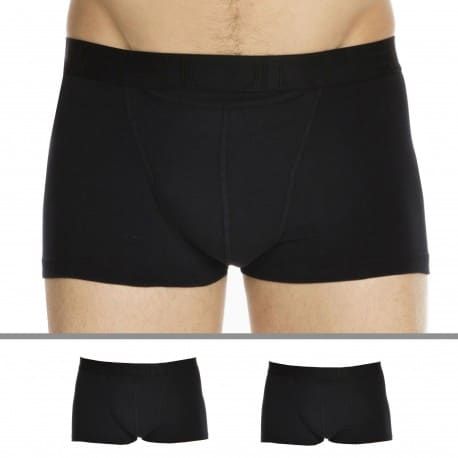HOM Lot de 2 Boxers H01 Noirs