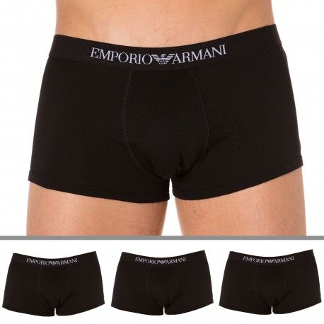 Lot de 3 Boxers Pure Cotton Noirs
