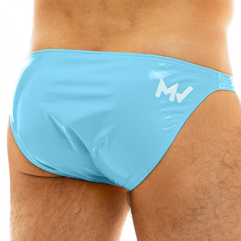 Modus Vivendi Viral Vinyl Low Cut Briefs - Light Blue