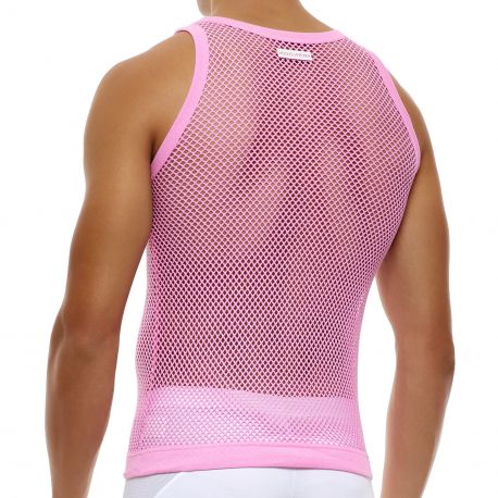 Modus Vivendi C-Through Tank Top - Neon Pink