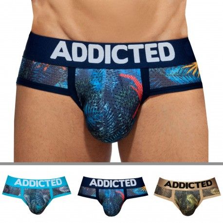 Addicted Lot de 3 Slips Mesh Tropical