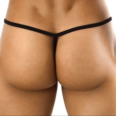  String Ficelle Coulissant Noir