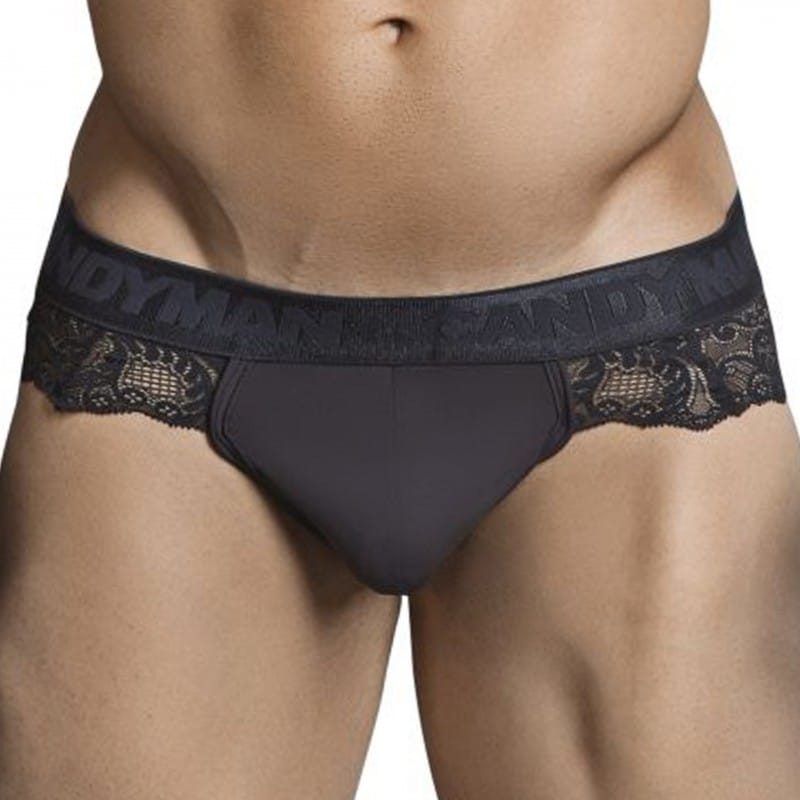  Lace Thong - Black